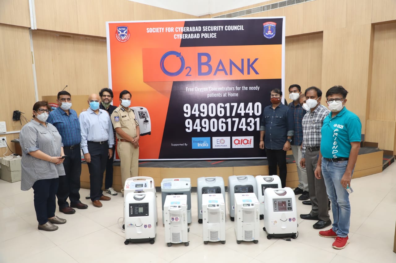 SCSC & Cyberabad Police launched O2 Bank in collaboration with Breath India EO & Alai NGOs