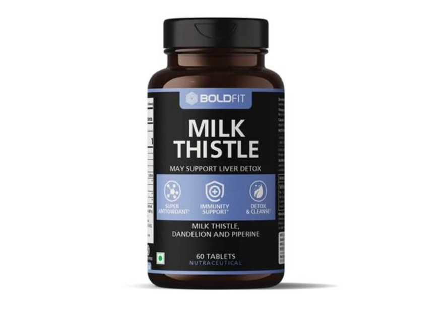 Boldfit milk thistle supplement for liver support and liver detox