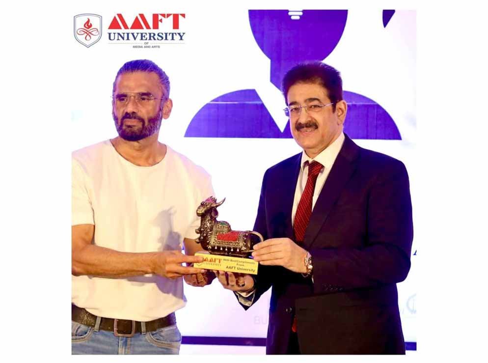 Suniel Shetty at AAFT University Raipur for new session